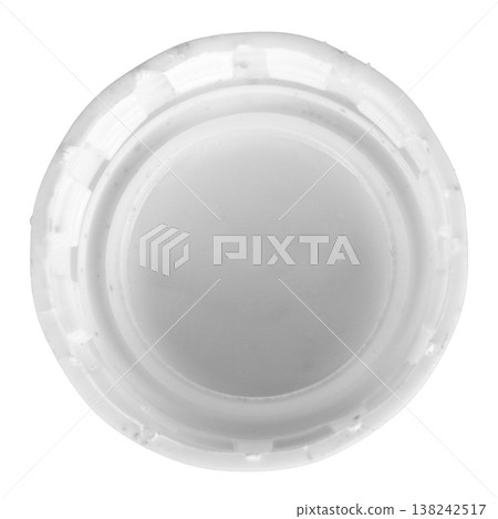 white plastic bottle cap on white background white plastic bottle cap on white background 138242517