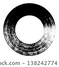 筆觸風格的圓形圖標 138242774