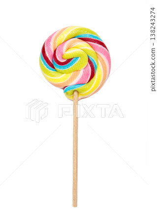 Colorful lollipop isolated on a white background. 138243274