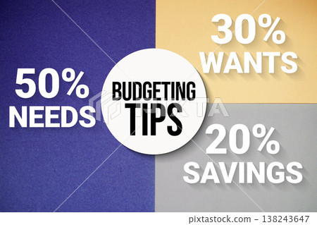 50-30-20 Savings Rule , 50% Needs, 30% Wants, 20% Savings 50-30-20 Savings Rule , 50% Needs, 30% Wants, 20% Savings 138243647