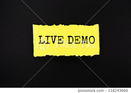 Live Demo text written on paper rip 138243660