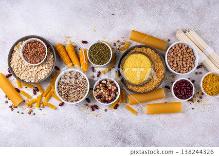 Different sources of carbs in food Different sources of carbs in food 138244326