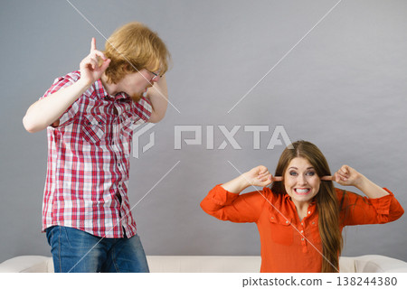 Man and woman having fight 138244380
