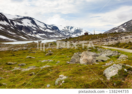 Mountains view from Gamle Strynefjellsvegen Norway Mountains view from Gamle Strynefjellsvegen Norway 138244735