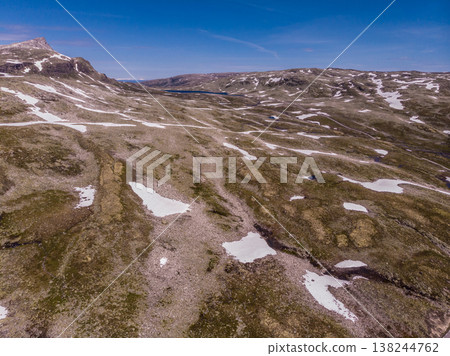 Mountains landscape. Norwegian scenic route Aurlandsfjellet 138244762