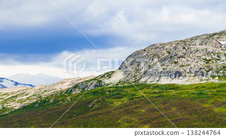 Mountains landscape. Norway route Aurlandsfjellet 138244764