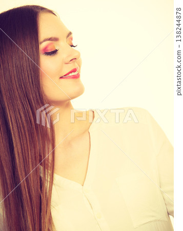 Smiling attractive woman with full makeup 138244878