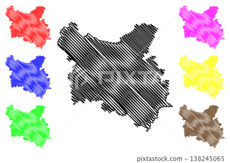 Cachoeiro de Itapemirim municipality (Espirito Santo state, Municipalities of Brazil, Federative Republic of Brazil) map vector illustration, scribble sketch map Cachoeiro de Itapemirim municipality (Espirito Santo state, Municipalities of Brazil, Federative Republic of Brazil) map vector illustration, scribble sketch map 138245065