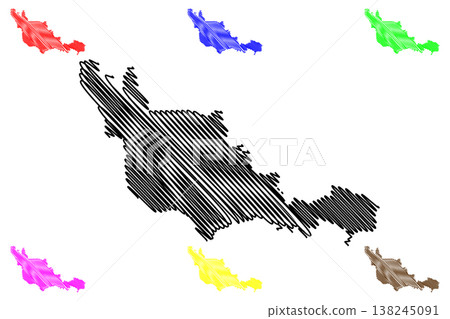 Fundao municipality (Espirito Santo state, Municipalities of Brazil, Federative Republic of Brazil) map vector illustration, scribble sketch Fundao map 138245091