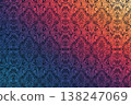 Dark Blue Abstract Grunge Texture Seamless Background Pattern. AI generated image 138247069