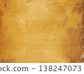 Aged orange plaster wall with cracks and peeling paint. Vintage grunge texture background for design, mockup, banners and creative projects with copy space. AI generated image 138247073