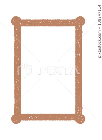Square ornate frame curved flourishes Design 138247114