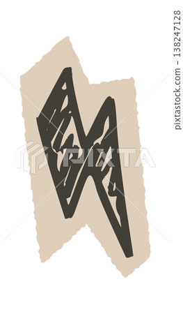 Heart symbol sketched bold marker Design Heart symbol sketched bold marker Design 138247128