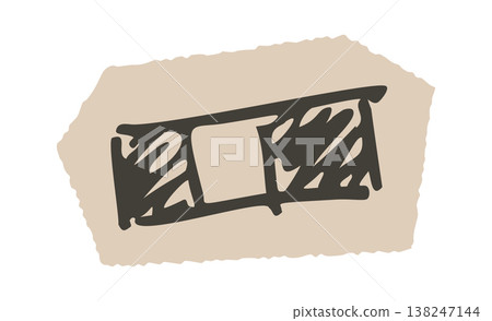 Bandage Patch Doodle Sketch Style Bandage Patch Doodle Sketch Style 138247144