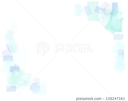 一個閃亮的藍色方形相框 一個閃亮的藍色方形相框 138247161