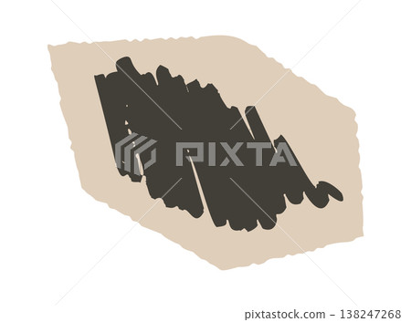 Brush Stroke On Torn Paper Abstract Brush Stroke On Torn Paper Abstract 138247268