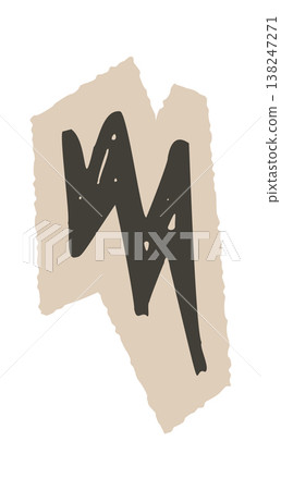 Mountain peaks sketched rough marker Design 138247271