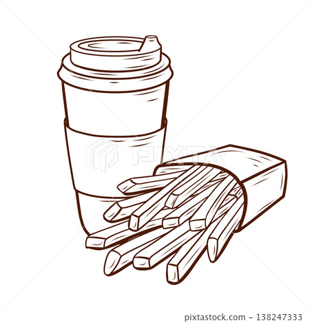 fastfood, food, vector 138247333