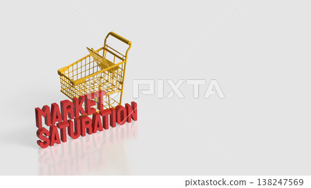 Market Saturation Retail Competition and Consumer Demand Concept 3d render. 138247569