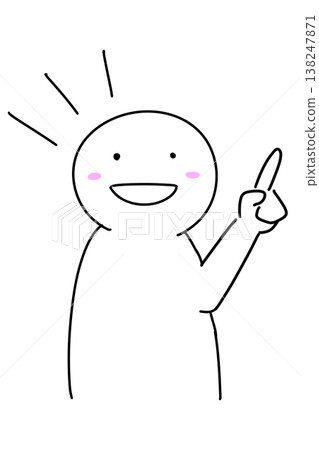 Illustration of a person giving an explanation (Variation 2) Illustration of a person giving an explanation (Variation 2) 138247871