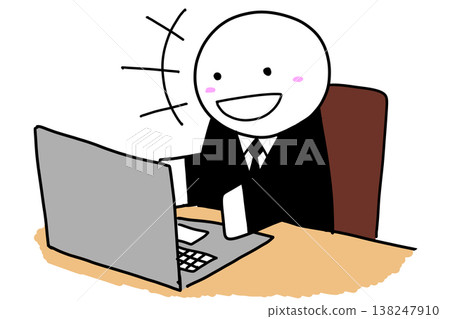 People working on a computer (10 variations) People working on a computer (10 variations) 138247910