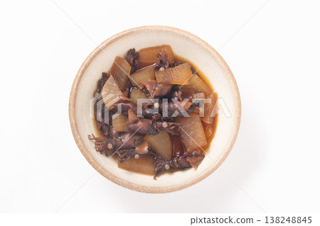 Firefly squid and daikon radish simmered in soy sauce 138248845