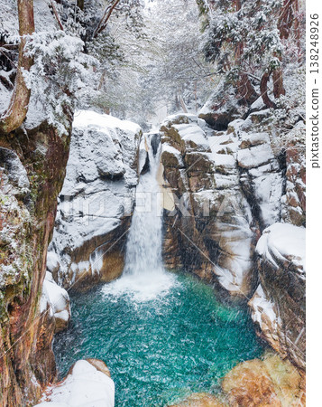 湯森溪谷(冬季):龍神瀑布 湯森溪谷(冬季):龍神瀑布 138248926