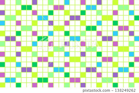 Geometric pattern, square, white background, green, purple Geometric pattern, square, white background, green, purple 138249262