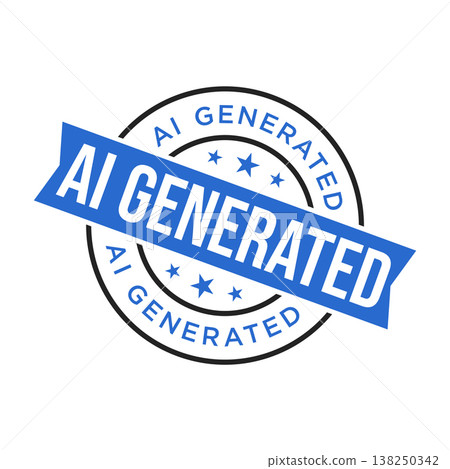 AI Generated Letter Rubber Stamp Vector Design Template 138250342