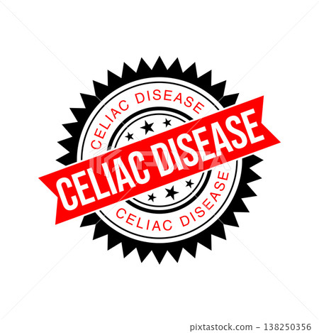 Celiac Disease Letter Rubber Stamp Vector Design Template Celiac Disease Letter Rubber Stamp Vector Design Template 138250356