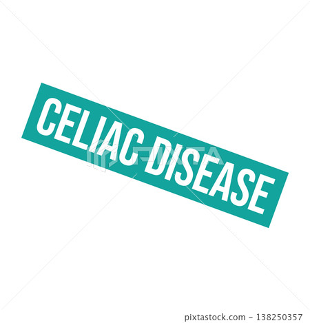 Celiac Disease Letter Rubber Stamp Vector Design Template 138250357