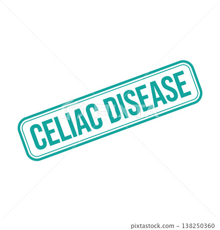 Celiac Disease Letter Rubber Stamp Vector Design Template 138250360