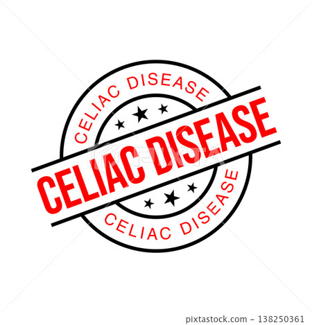 Celiac Disease Letter Rubber Stamp Vector Design Template Celiac Disease Letter Rubber Stamp Vector Design Template 138250361