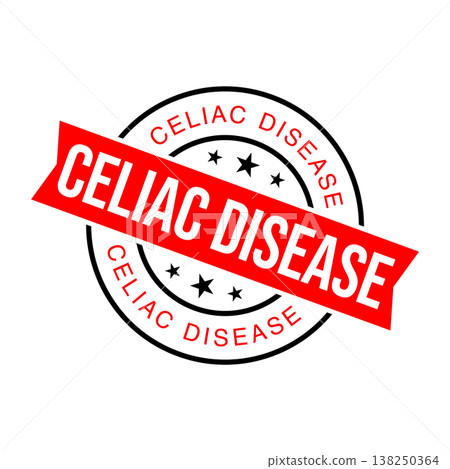 Celiac Disease Letter Rubber Stamp Vector Design Template Celiac Disease Letter Rubber Stamp Vector Design Template 138250364