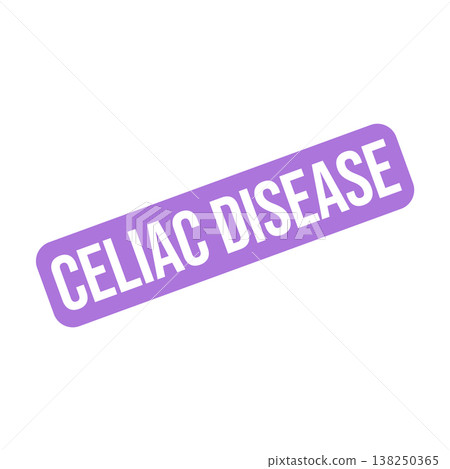 Celiac Disease Letter Rubber Stamp Vector Design Template 138250365