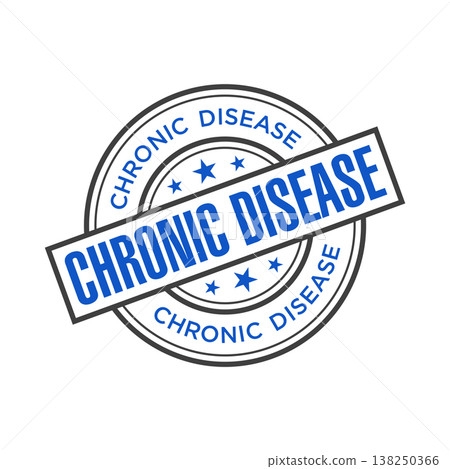 Chronic Disease Letter Rubber Stamp Vector Design Template 138250366