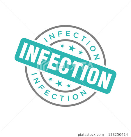 Infection Letter Rubber Stamp Vector Design Template Infection Letter Rubber Stamp Vector Design Template 138250414