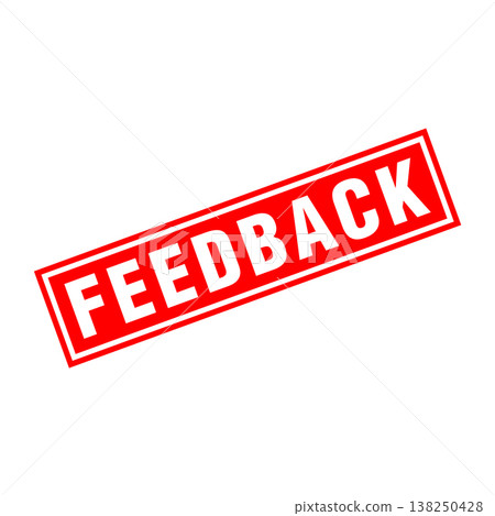 Feedback Letter Rubber Stamp Vector Design Template 138250428