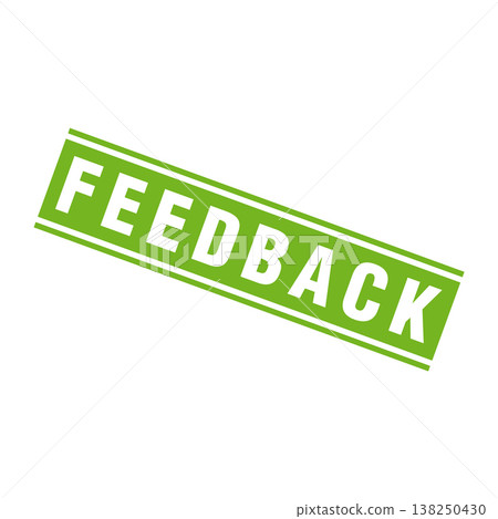Feedback Letter Rubber Stamp Vector Design Template 138250430