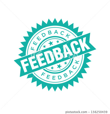 Feedback Letter Rubber Stamp Vector Design Template 138250439