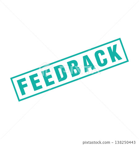 Feedback Letter Rubber Stamp Vector Design Template 138250443