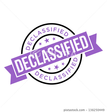 Declassified Letter Rubber Stamp Vector Design Template Declassified Letter Rubber Stamp Vector Design Template 138250449