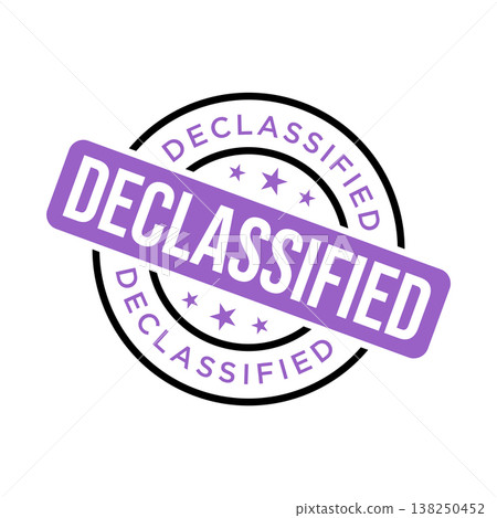Declassified Letter Rubber Stamp Vector Design Template Declassified Letter Rubber Stamp Vector Design Template 138250452