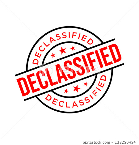 Declassified Letter Rubber Stamp Vector Design Template Declassified Letter Rubber Stamp Vector Design Template 138250454