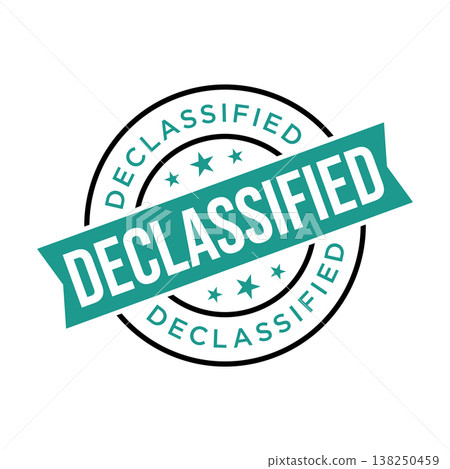 Declassified Letter Rubber Stamp Vector Design Template Declassified Letter Rubber Stamp Vector Design Template 138250459