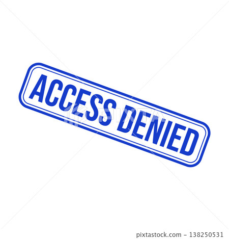 Access Denied Letter Rubber Stamp Vector Design Template 138250531