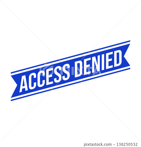 Access Denied Letter Rubber Stamp Vector Design Template Access Denied Letter Rubber Stamp Vector Design Template 138250532