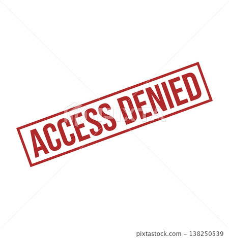 Access Denied Letter Rubber Stamp Vector Design Template 138250539