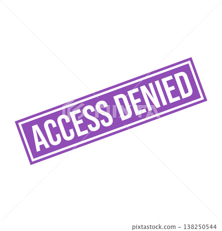 Access Denied Letter Rubber Stamp Vector Design Template Access Denied Letter Rubber Stamp Vector Design Template 138250544