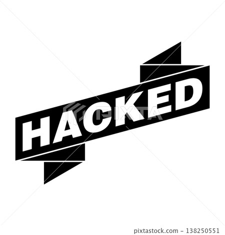Hacked Letter Rubber Stamp Vector Design Template Hacked Letter Rubber Stamp Vector Design Template 138250551